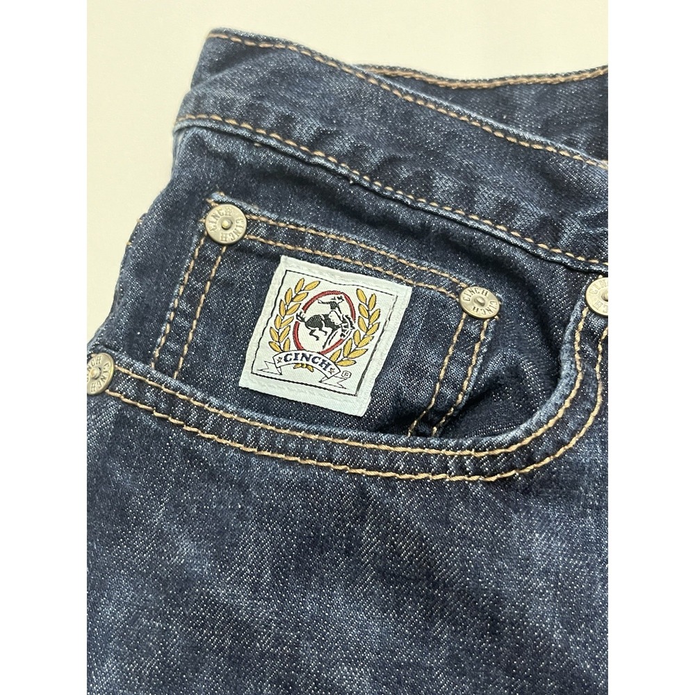 Cinch Jeans Men's Blue Straight Leg Western Cotton Denim Pants 30x40 - Picture 4 of 9
